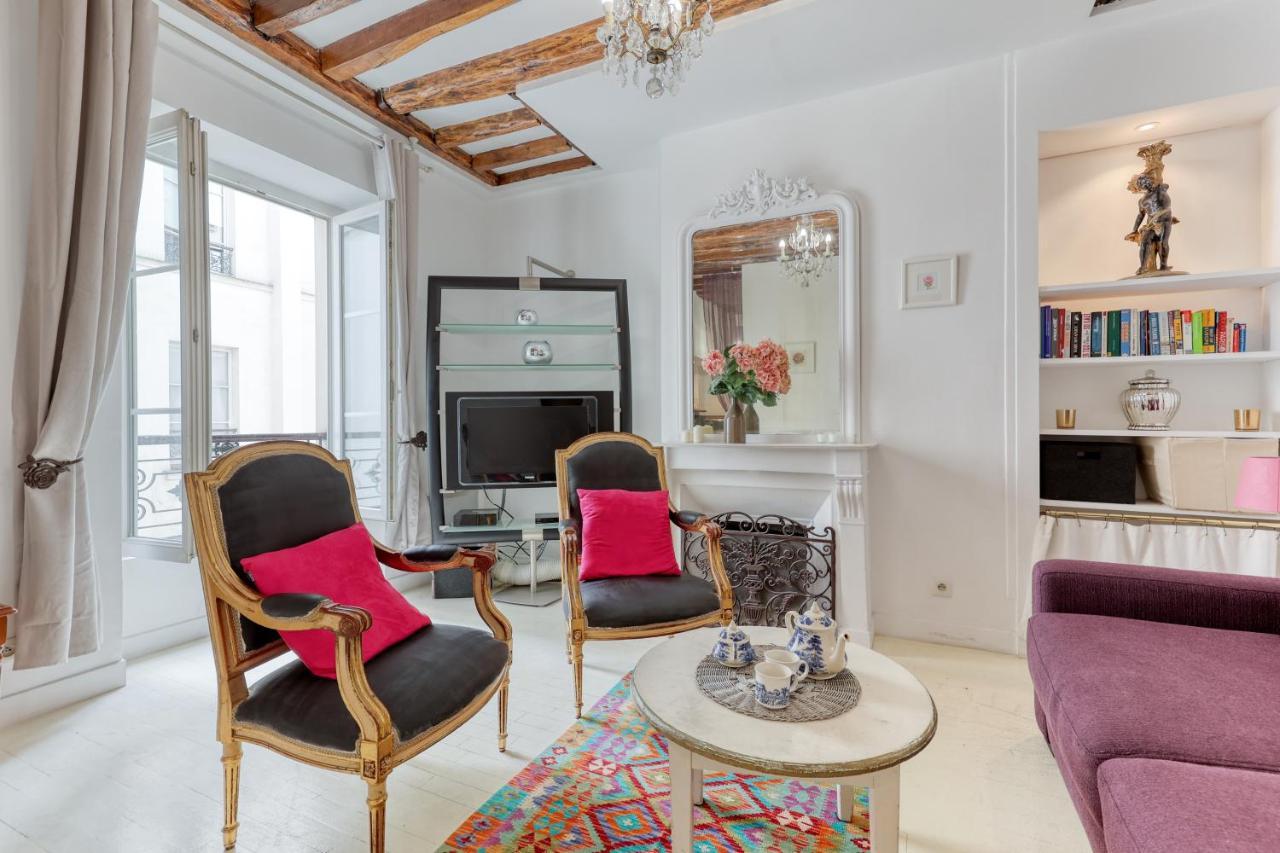 Parisian Cocoon 1Bdr Flat - Prime Loc Le Marais Apartment Luaran gambar