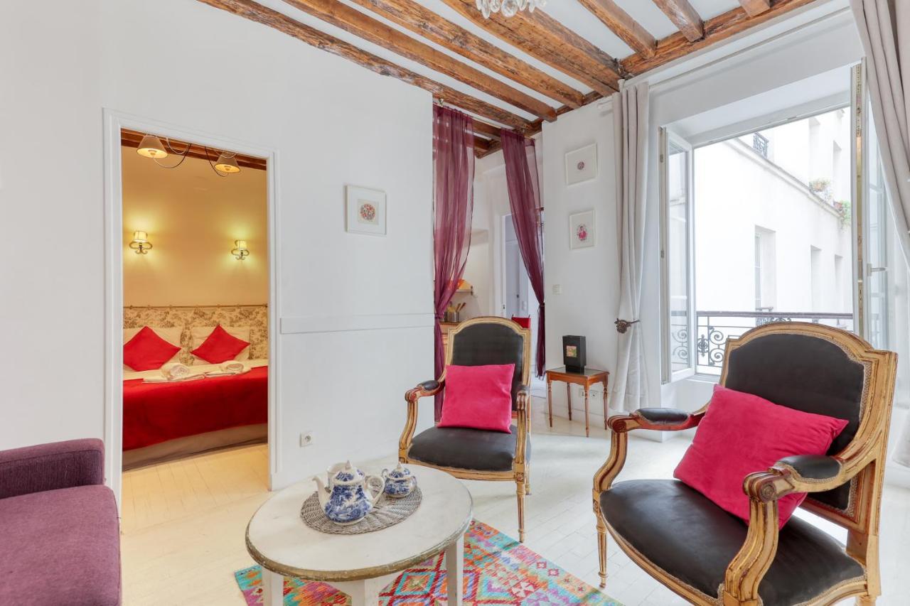 Parisian Cocoon 1Bdr Flat - Prime Loc Le Marais Apartment Luaran gambar